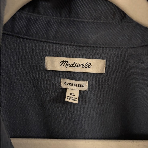 Madewell Slate Blue corduroy jacket preppy, classic, travel friendly shacket - Picture 3 of 4